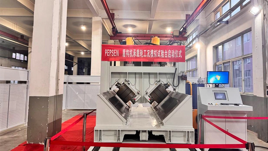 Shield-Machine-Polyurethane-Heavy-duty-Bearing Wheel-Simulation-Test-Bench