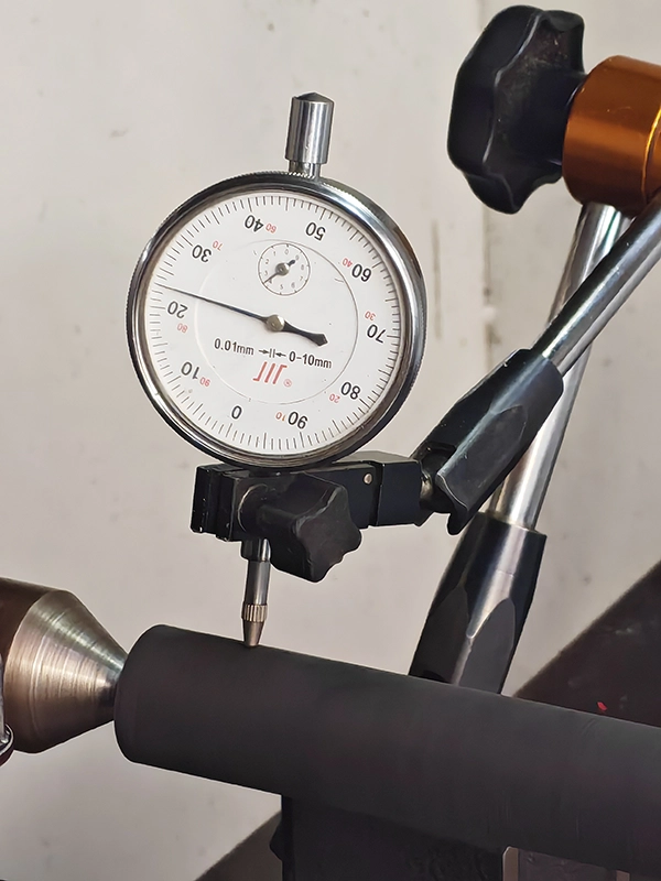 폴리우레탄-롤러-런아웃 테스트