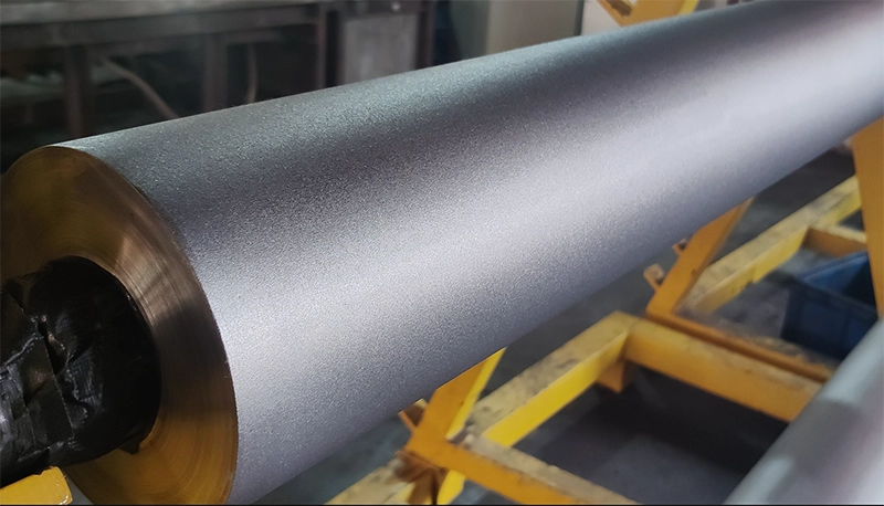 polyurethane-rollers-sandblasting-process