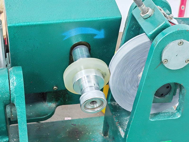 Polyurethane-rollers-abrasion-loss-testing