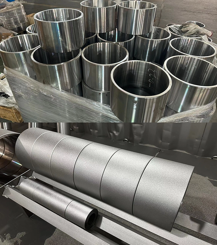 comparison-of-steel-core-surface-preparation-for-custom-polyurethane-roller-bonding